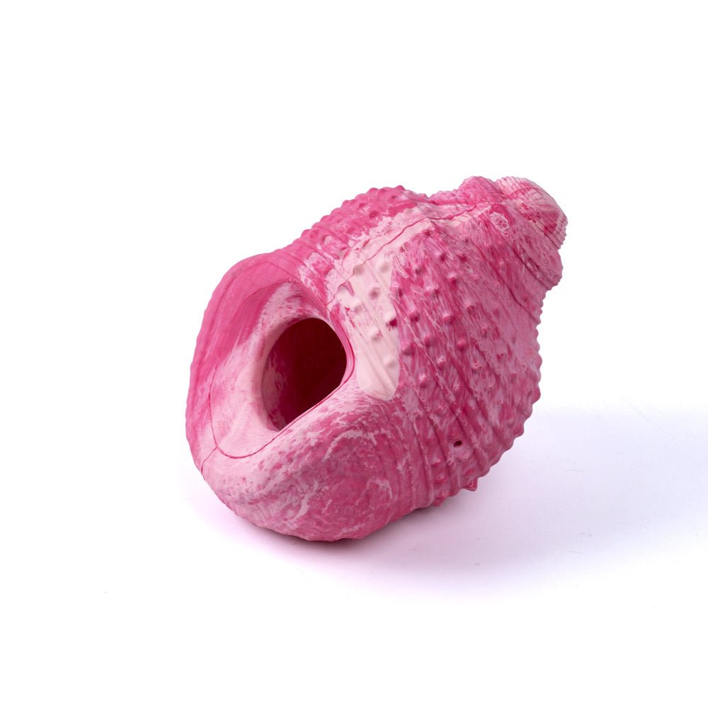 Amazon Hot Selling Dog Product Supplier Natural Rubber Conch Shape Food Leakage Dog Toy - Feisuo Pet