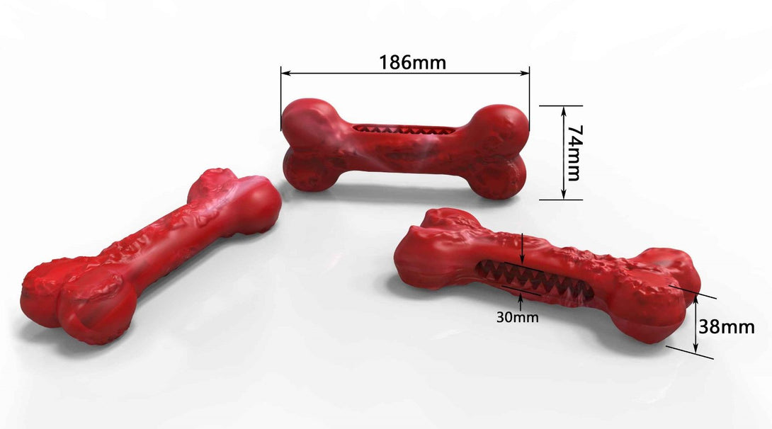 Amazon Hot Selling Factory Directly OEM ODM Realistic Bone Like Rubber Food Leakage Dog Chew Toy | Feisuo Pet