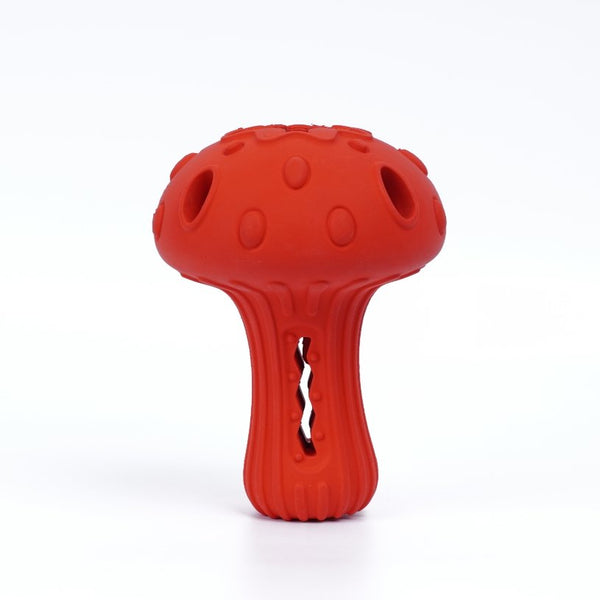 Amazon Hot Selling Food Leakage Dog Toys Mushroom Design Rubber Toy | Feisuo Pet