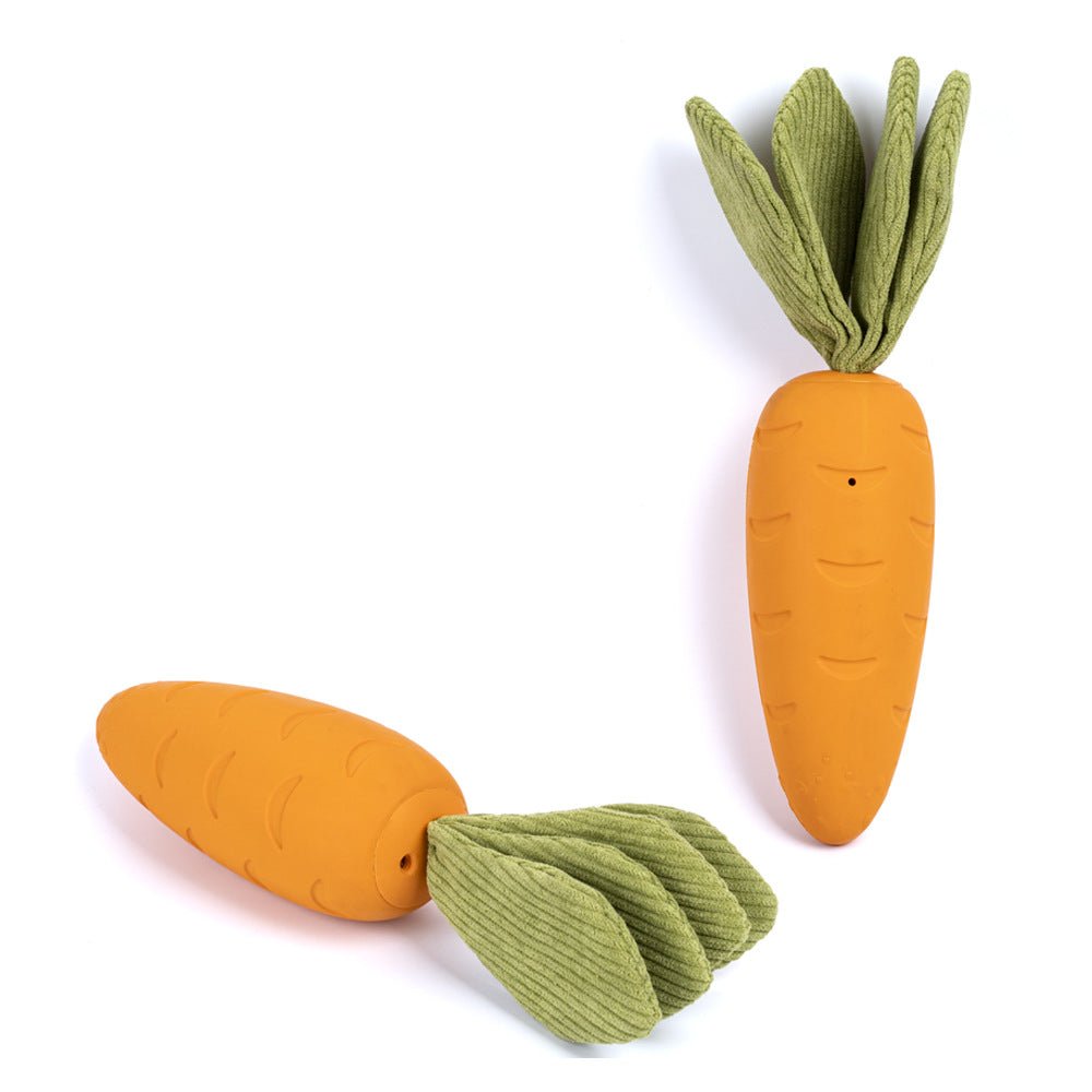 Amazon Hot Selling Pet Sounding Toy OEM ODM Audible Fleece Cute Carrot Dog Chew Toy | Feisuo Pet
