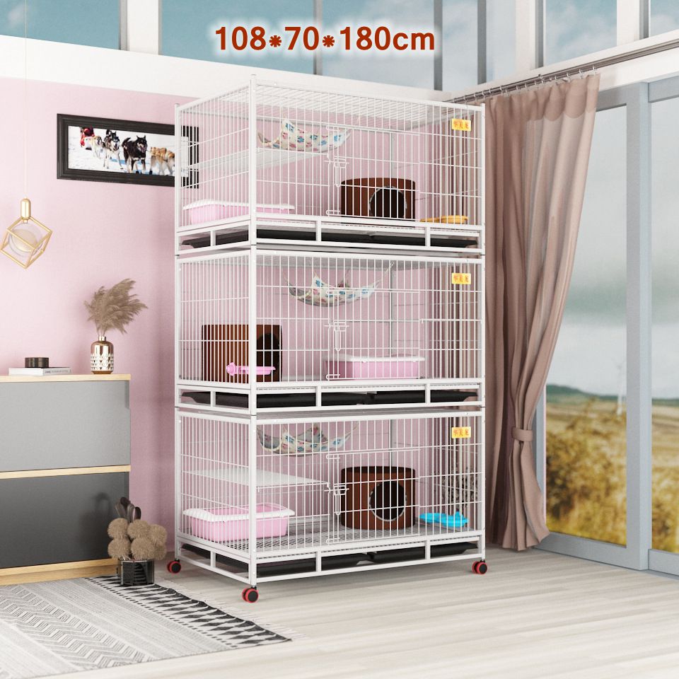 Multi Storey Luxury Pet Cat Cage House Breeding Cage Bird Cage - Feisuo Pet