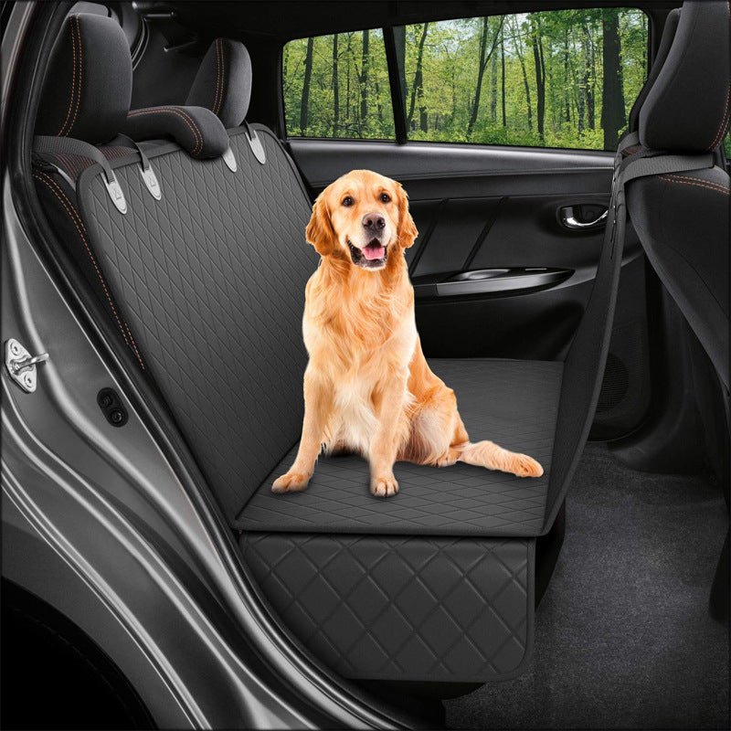 Waterproof back seat protector by Feisuo Pet, ideal for leather interiors.