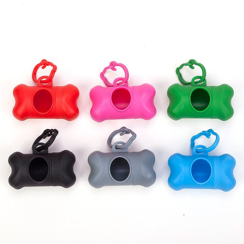 Ready Stock & Small Wholesale Bone Shape Poop Bag Dispenser for Pet Dogs Portable Design Multi Color - Feisuo Pet