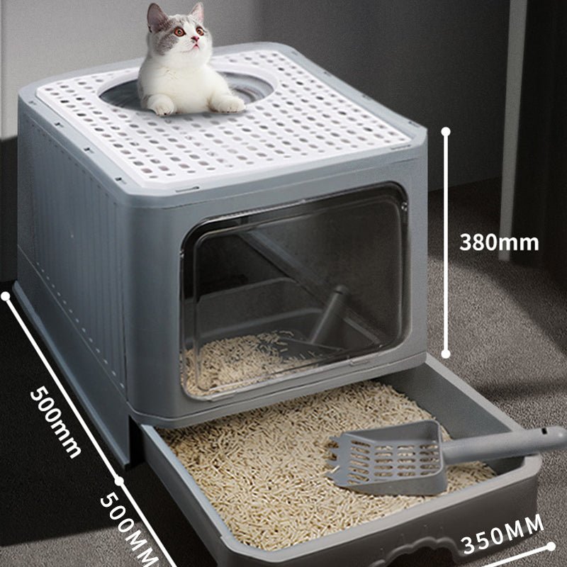 Ready Stock & Small Wholesale Support Super Large Splash Proof Cat Litter Box - Feisuo Pet