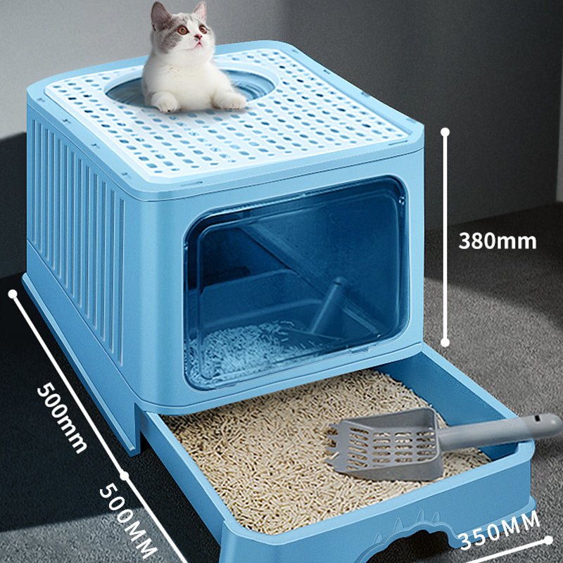 Ready Stock & Small Wholesale Support Super Large Splash Proof Cat Litter Box - Feisuo Pet