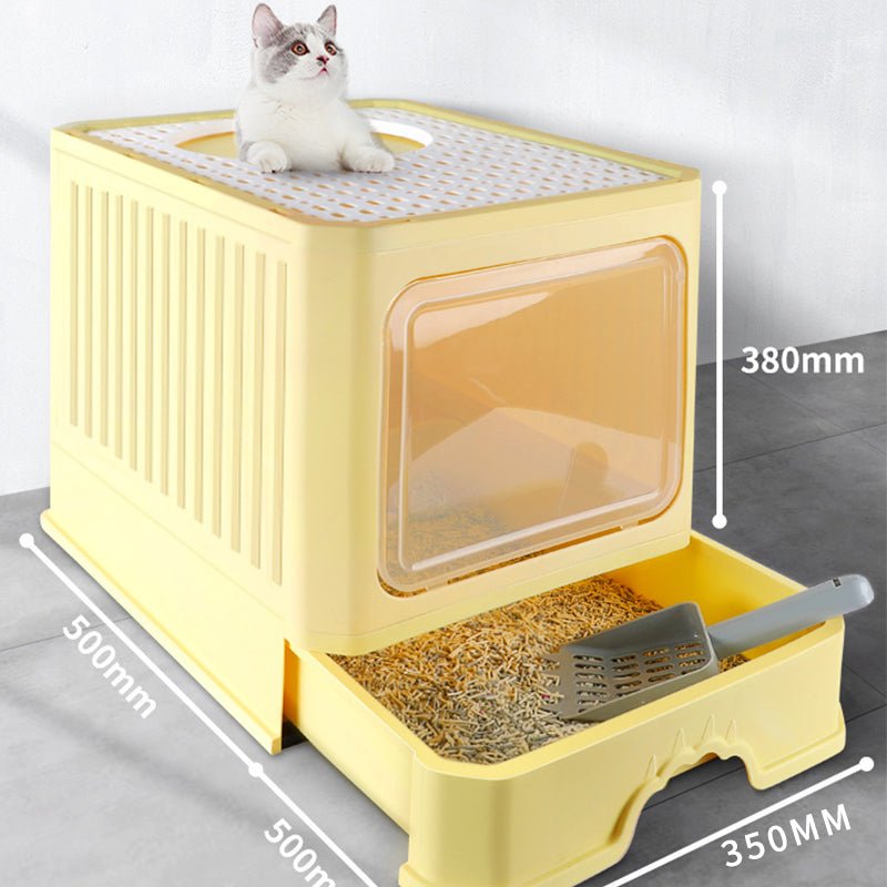 Ready Stock & Small Wholesale Support Super Large Splash Proof Cat Litter Box - Feisuo Pet