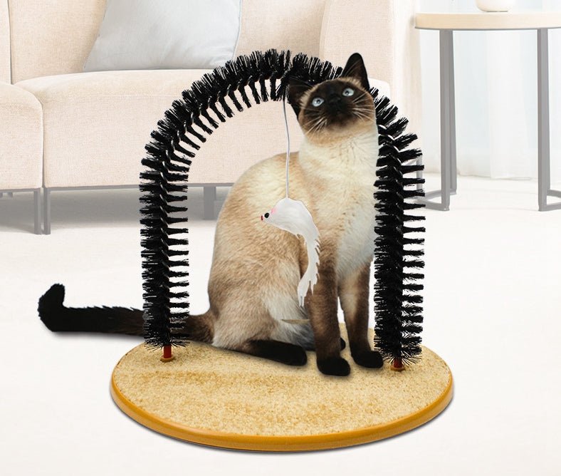 Ready Stock Wholesale Arch Type Cat Scratcher Fur Brush Toy - Feisuo Pet