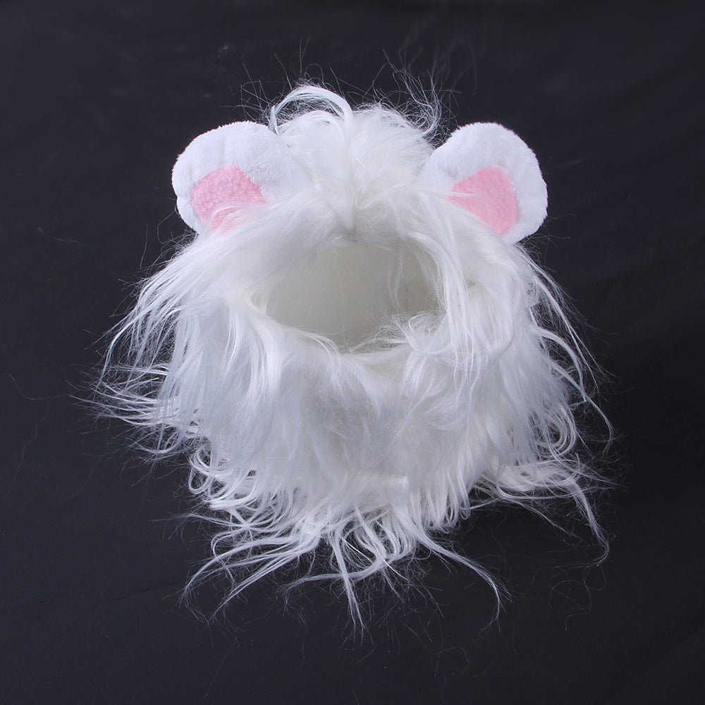 Ready Stock Wholesale Funny Pet Wig Black Lion Hairpiece - Feisuo Pet