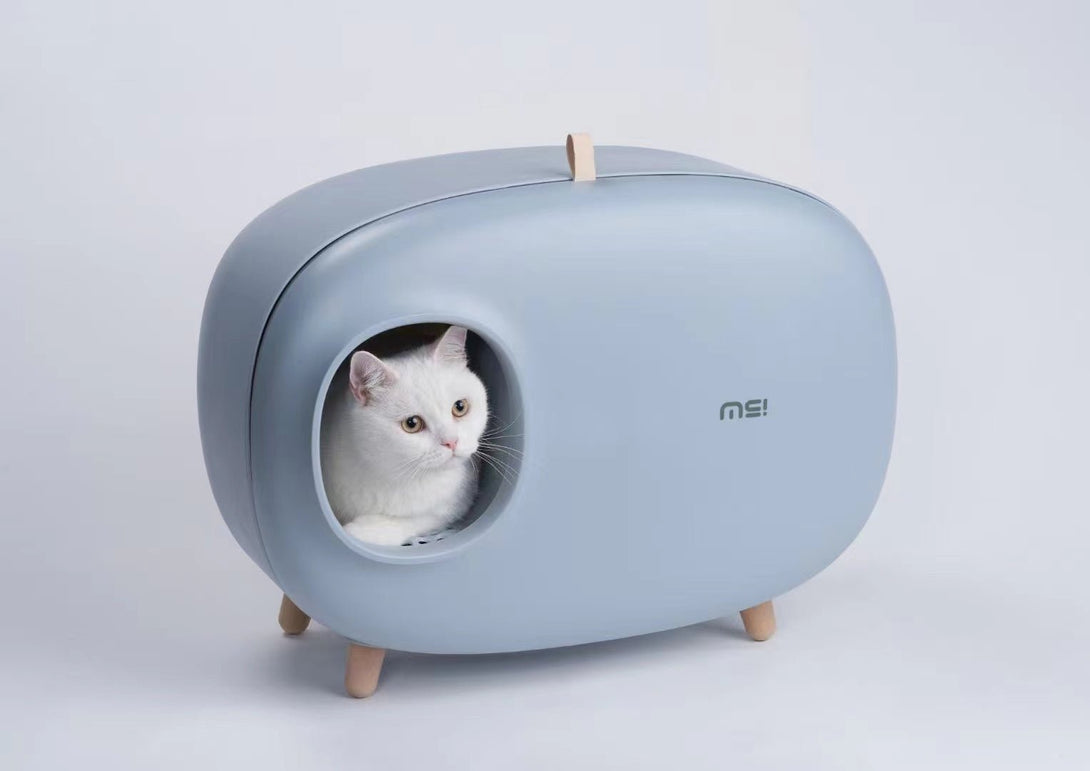 Ready Stock & Wholesale Makesure High Quality Totally Closed Cat Litter Box Odor Free Magnetic Door Design - Feisuo Pet