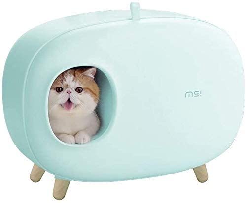 Ready Stock & Wholesale Makesure High Quality Totally Closed Cat Litter Box Odor Free Magnetic Door Design - Feisuo Pet