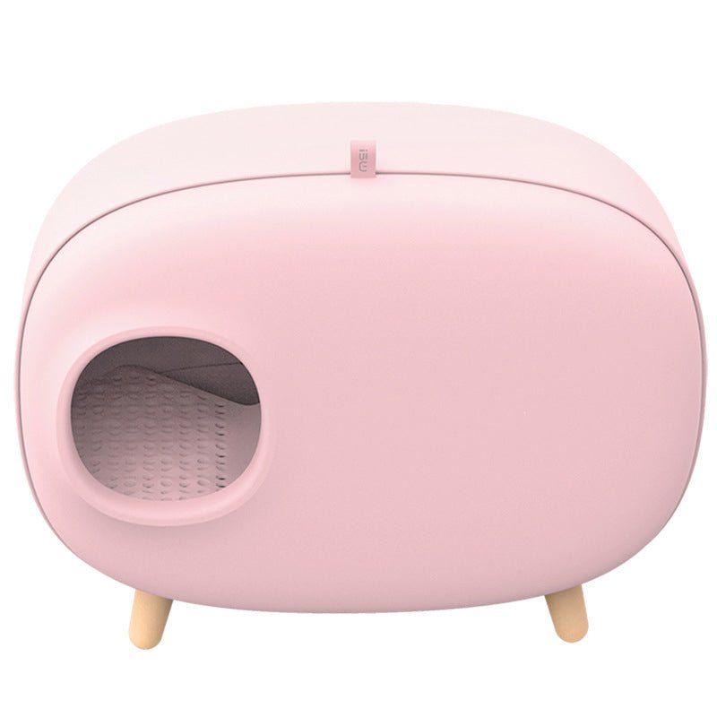 Ready Stock & Wholesale Makesure High Quality Totally Closed Cat Litter Box Odor Free Magnetic Door Design - Feisuo Pet