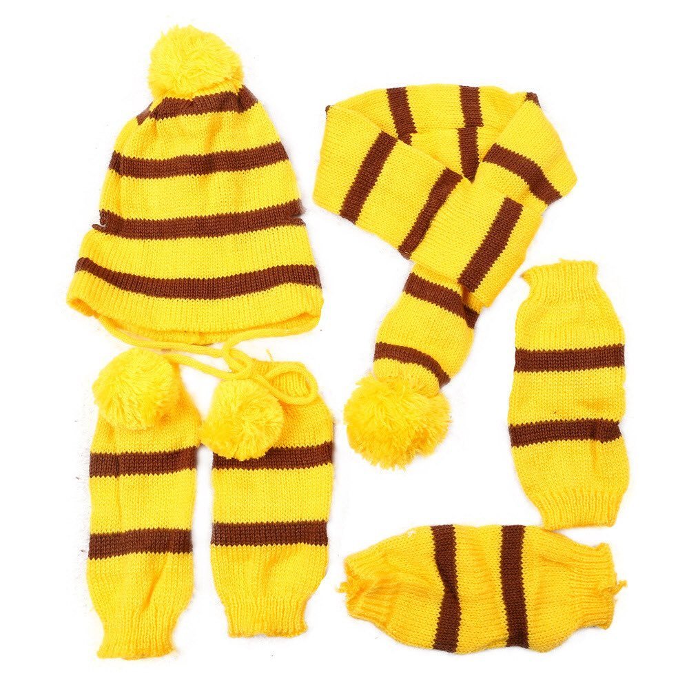 Ready Stock Wholesale & OEM 3pcs Suit Pet CaP + Scarf+ Feet Cover - Feisuo Pet