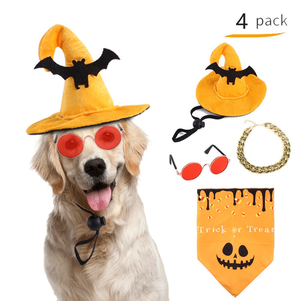 Ready Stock Wholesale & OEM 4pcs Pack Halloween Costume Suit | Feisuo Pet