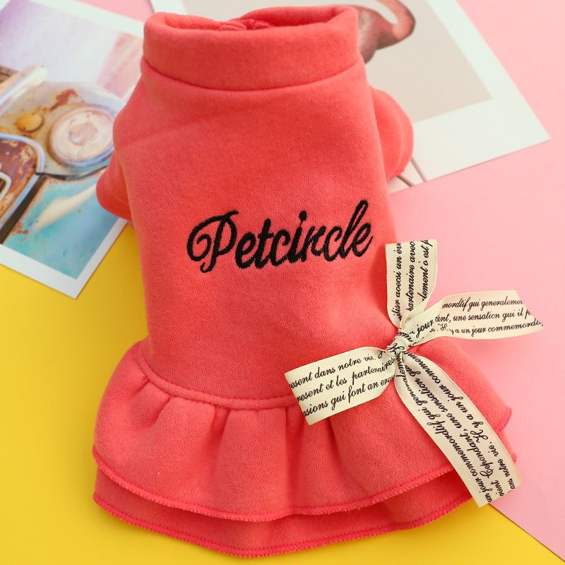 Ready Stock Wholesale & OEM Autumn & Winter Bow Tie Pet Dress - Feisuo Pet