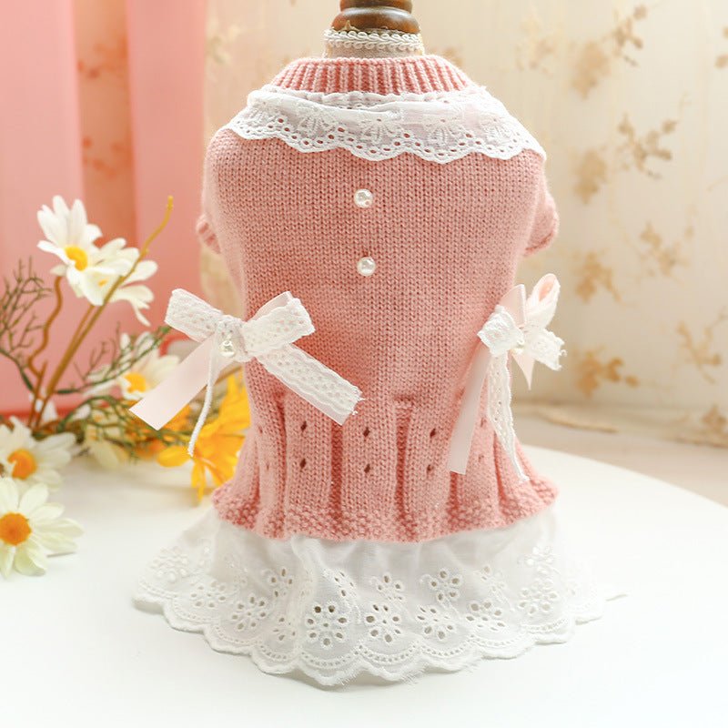 Ready Stock Wholesale & OEM Beautiful Lady Bow Tie Pet Sweater - Feisuo Pet