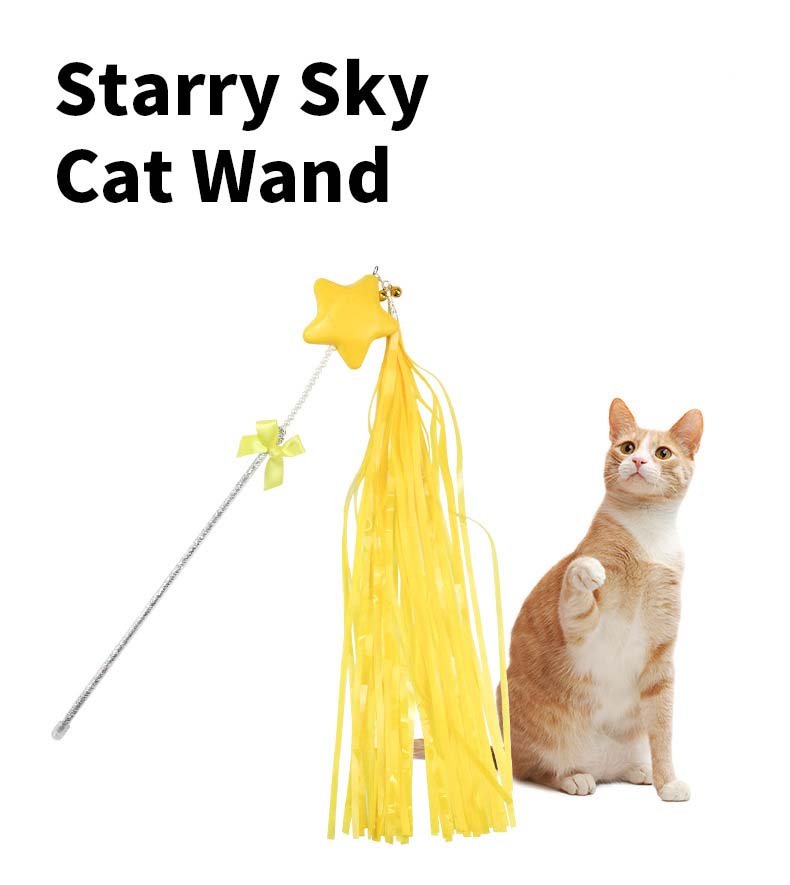 Ready Stock Wholesale & OEM Beautiful Star Tassel Cat Stick - Feisuo Pet