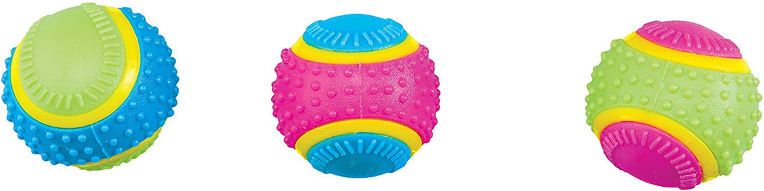 Ready Stock Wholesale & OEM Beef Scented Rubber Dog Ball Giggle Teeth Cleanning Toy - Feisuo Pet