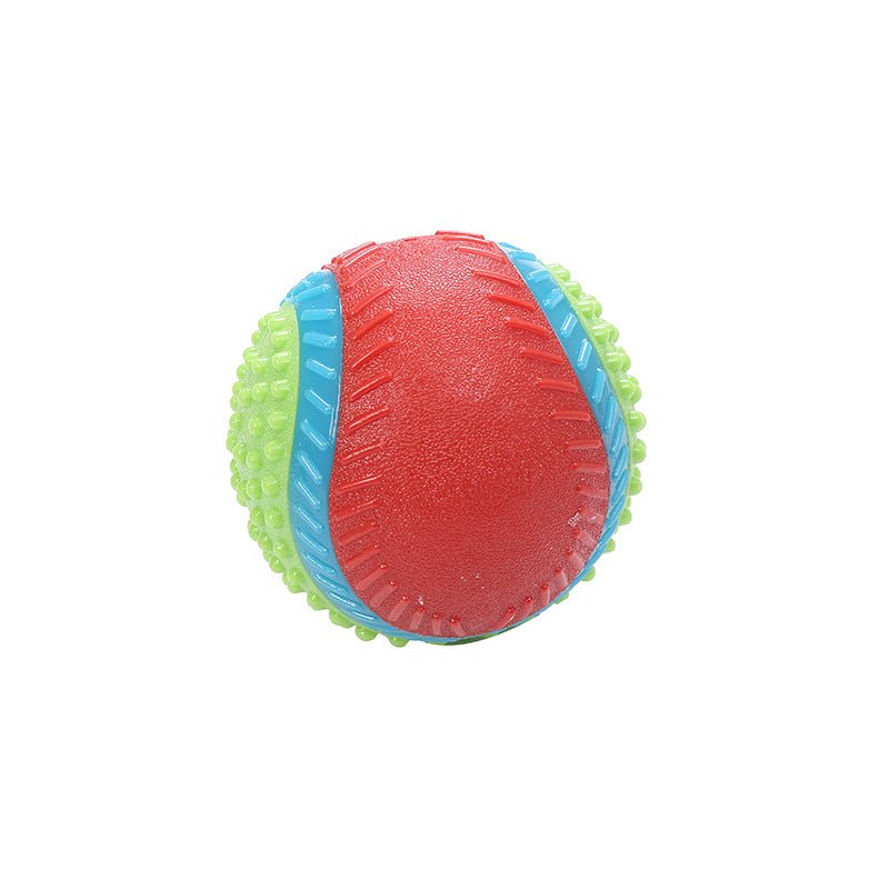 Ready Stock Wholesale & OEM Beef Scented Rubber Dog Ball Giggle Teeth Cleanning Toy - Feisuo Pet