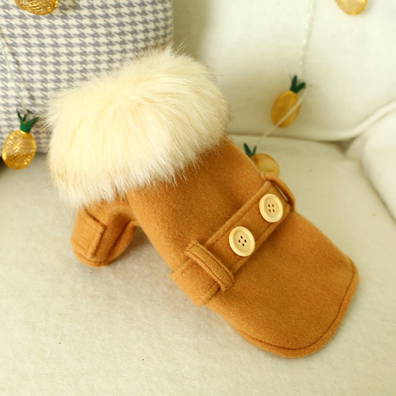 Ready Stock Wholesale & OEM Bichon Teddy Big Fur Collar Pet Dog Coat - Feisuo Pet