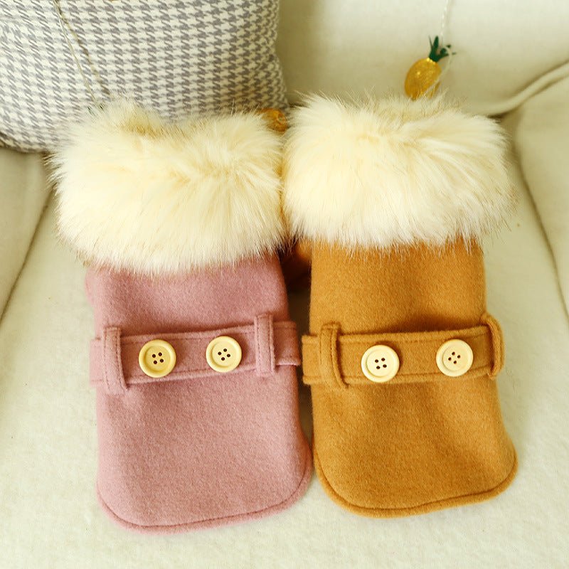 Ready Stock Wholesale & OEM Bichon Teddy Big Fur Collar Pet Dog Coat - Feisuo Pet