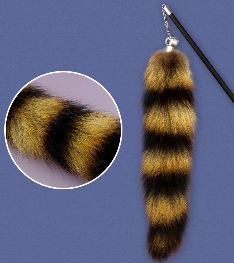 Ready Stock Wholesale & OEM Big Fox Tail Feather Retractable Cat Stick - Feisuo Pet