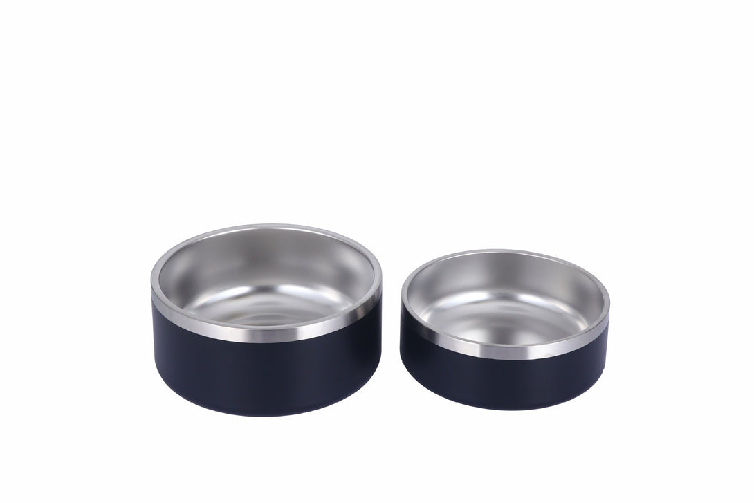 Ready Stock Wholesale OEM Brand 304 Double Layer Stainless Pet Bowl 32oz & 64oz - Feisuo Pet