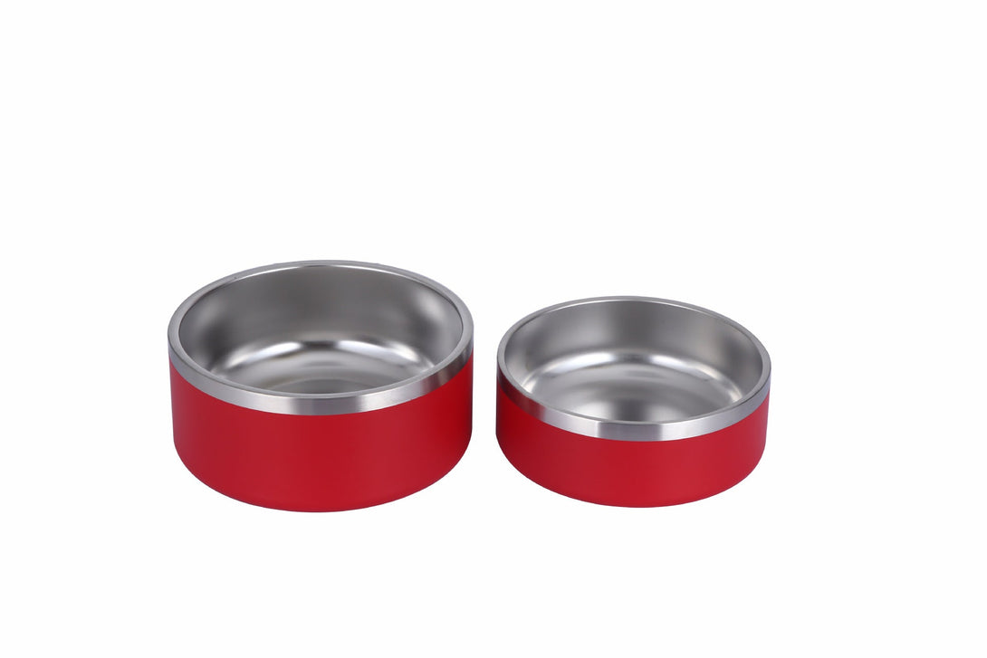 Ready Stock Wholesale OEM Brand 304 Double Layer Stainless Pet Bowl 32oz & 64oz - Feisuo Pet