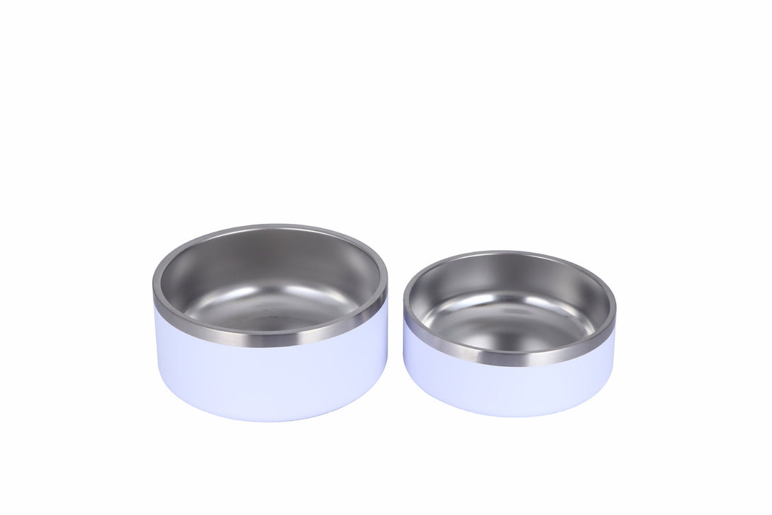 Ready Stock Wholesale OEM Brand 304 Double Layer Stainless Pet Bowl 32oz & 64oz - Feisuo Pet