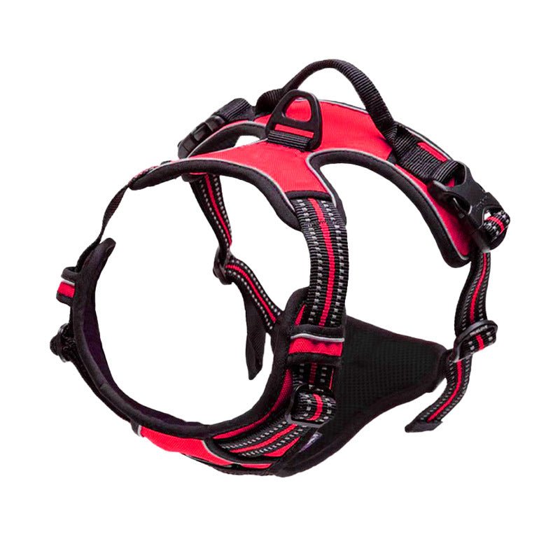 Feisuo Pet's Step-in Dog Harness Vest, designed for easy training with handle.