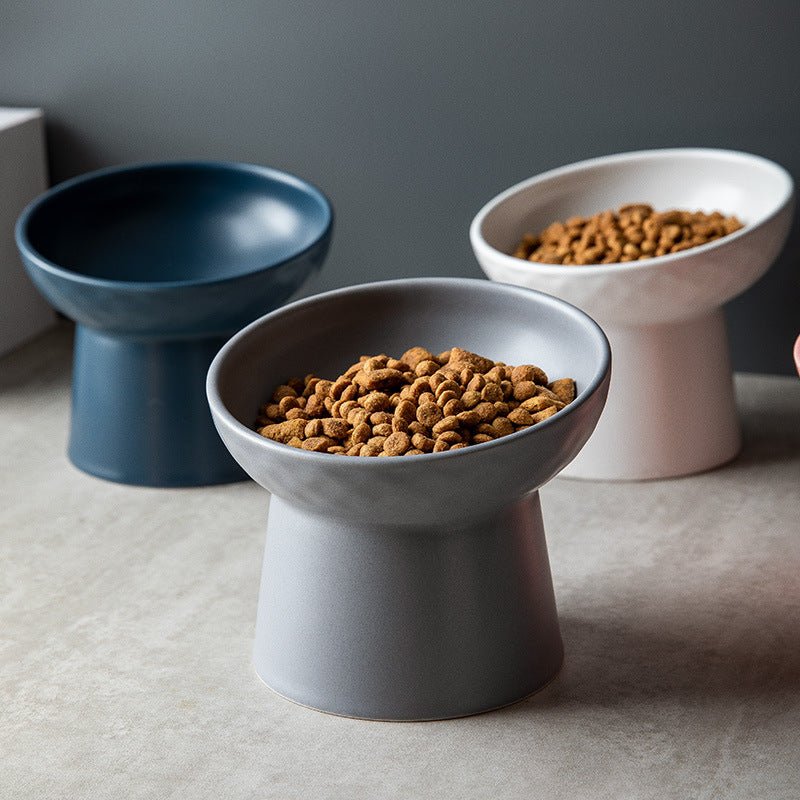 Ready Stock Wholesale & OEM Ceramic 15° Pet Slant Bowl With High Stand | Feisuo Pet
