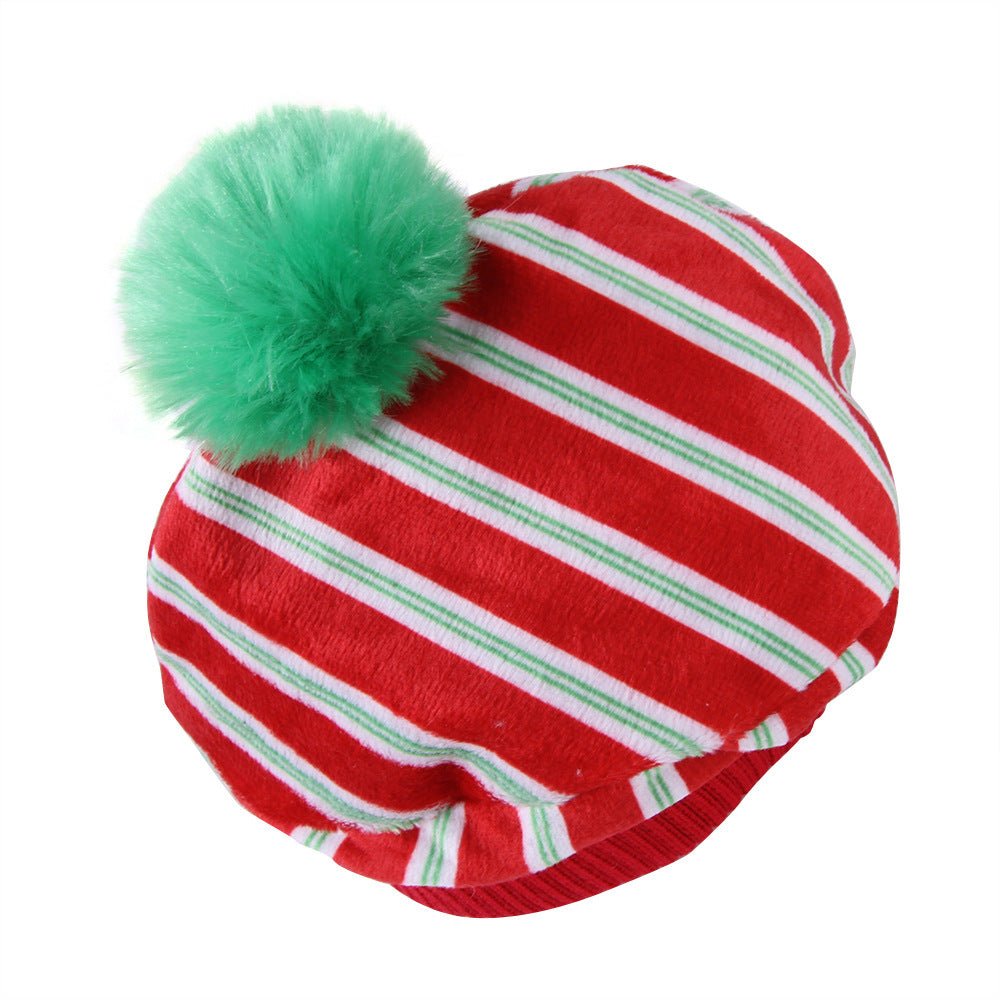 Ready Stock Wholesale & OEM Christmas Pet Stripe Hat - Feisuo Pet