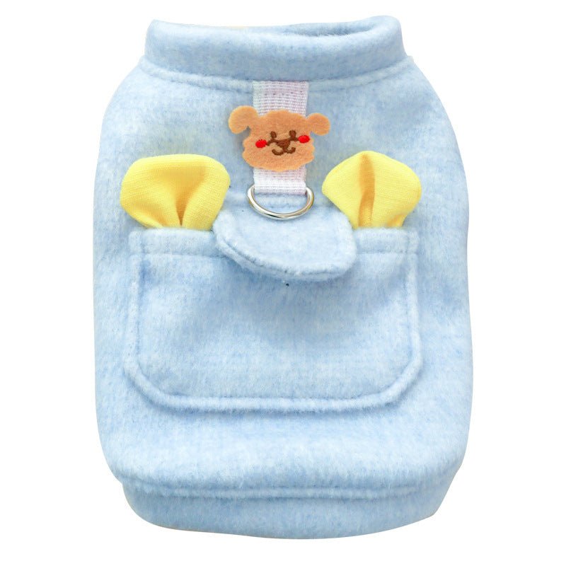 Ready Stock Wholesale & OEM Cute Bear Winter Fleece Pet Vest - Feisuo Pet