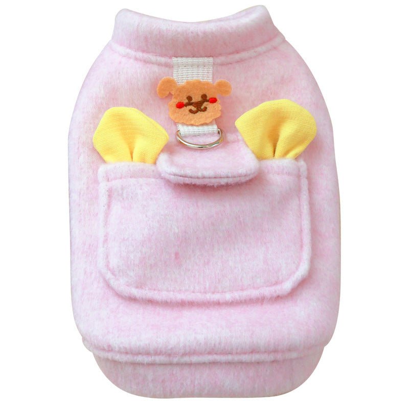 Ready Stock Wholesale & OEM Cute Bear Winter Fleece Pet Vest - Feisuo Pet