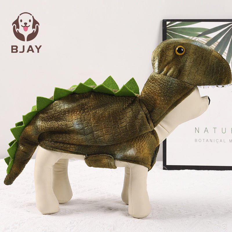 Ready Stock Wholesale& OEM Cute Dinosaur Makeover Pet Clothing for Dog - Feisuo Pet