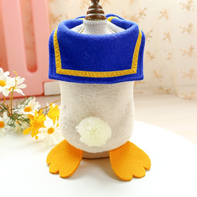 Ready Stock Wholesale & OEM Cute Donald Duck Pet Winter Fleece Vest - Feisuo Pet