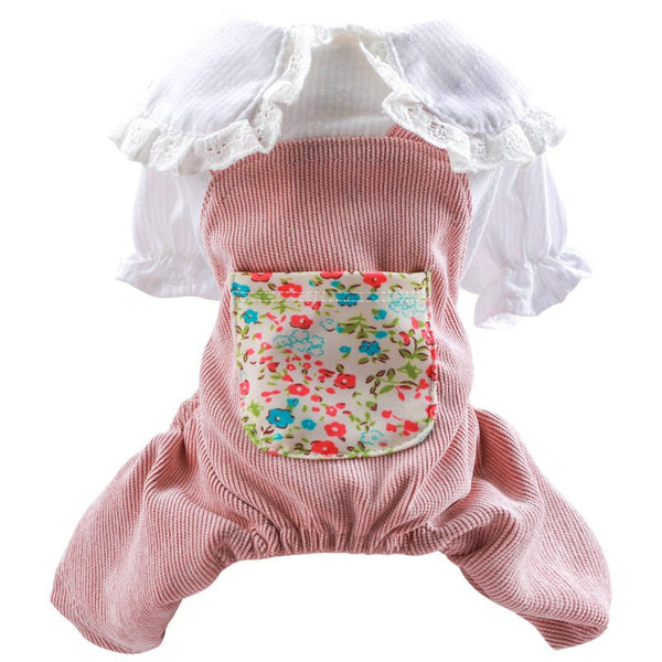 Ready Stock Wholesale & OEM Cute Floral Dog Overalls Pet Jumpsuit - Feisuo Pet