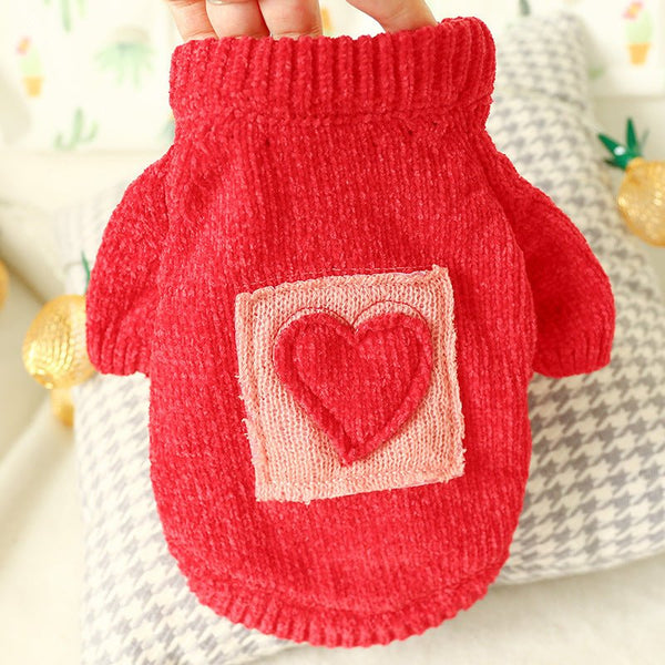 Ready Stock Wholesale & OEM Cute Heart Pet Sweater - Feisuo Pet