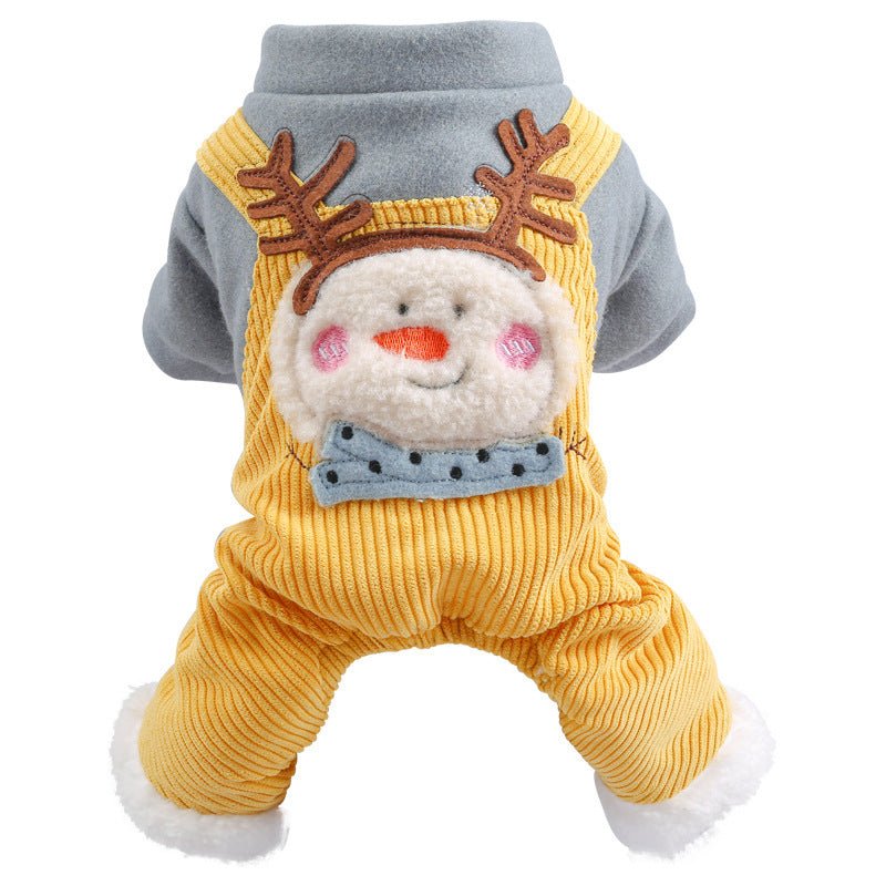 Ready Stock Wholesale & OEM Cute Snowman Winter Pet Overall Coat - Feisuo Pet