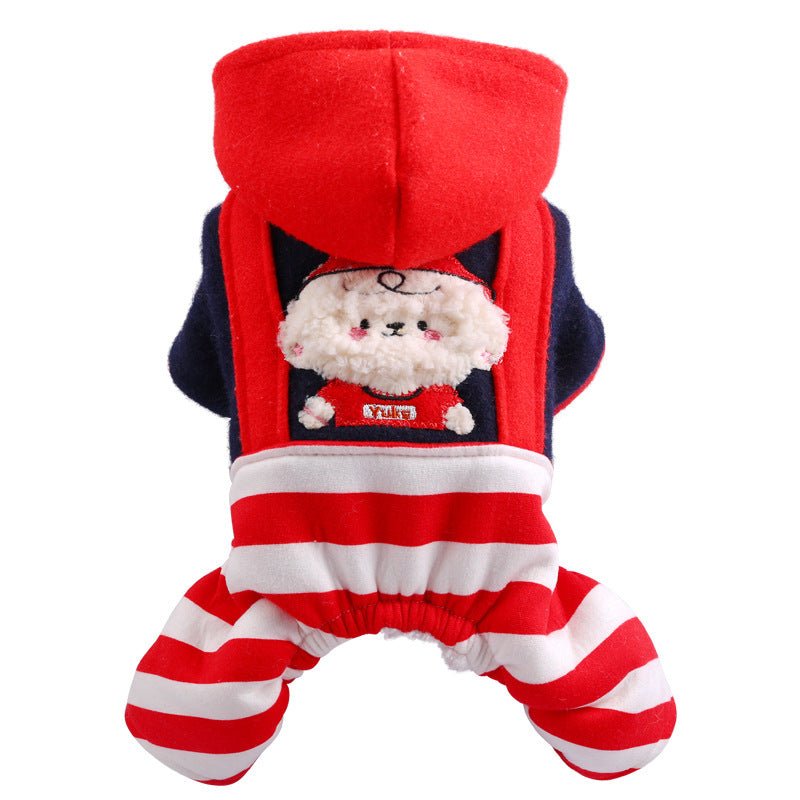 Ready Stock Wholesale & OEM Cute Striped Pet Hoodie Coat - Feisuo Pet