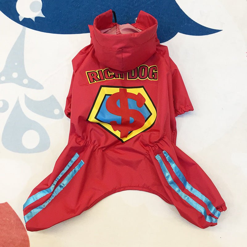 Ready Stock Wholesale & OEM Fashion Superman Pet Rain Coat - Feisuo Pet