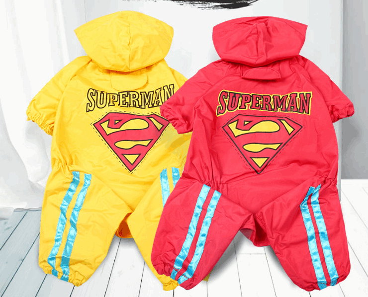 Ready Stock Wholesale & OEM Fashion Superman Pet Rain Coat - Feisuo Pet