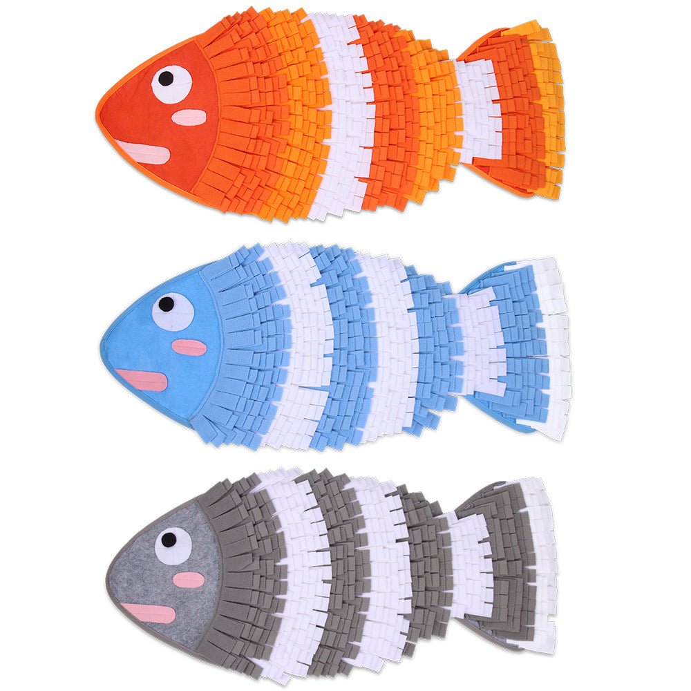 Ready Stock Wholesale & OEM Fish Shape Snuffle Mat Slow Food Pet Feeding Mat | Feisuo Pet