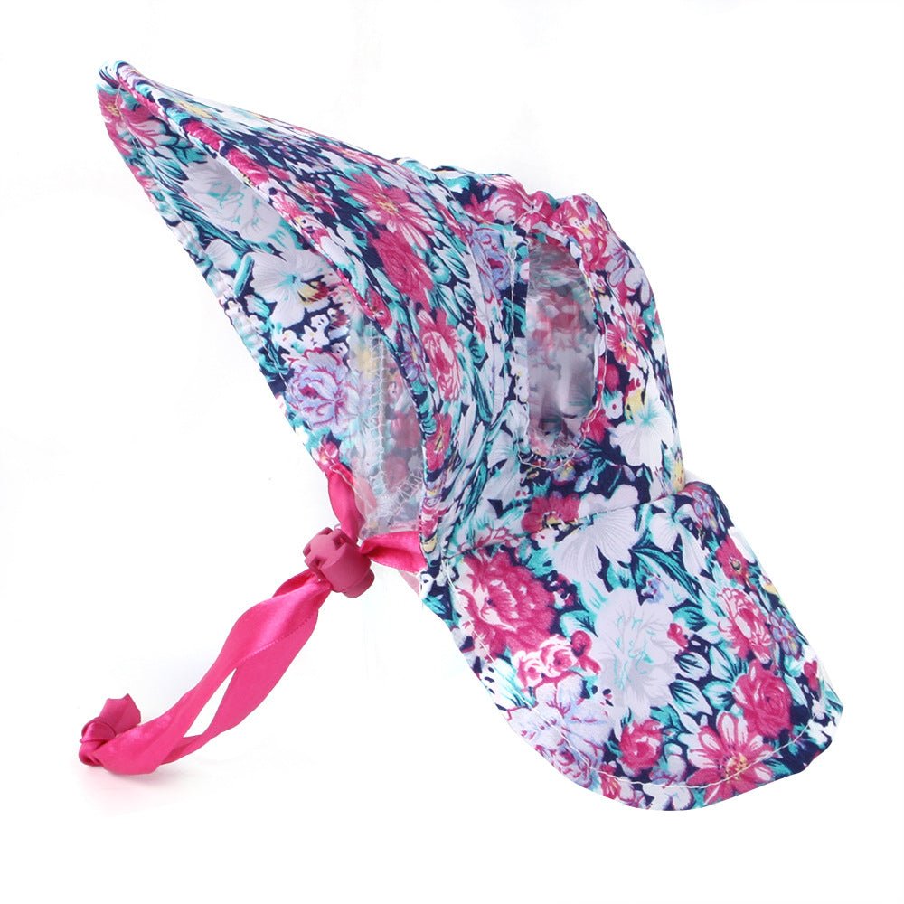 Ready Stock Wholesale & OEM Floral Big Brim Pet Sun Hat - Feisuo Pet