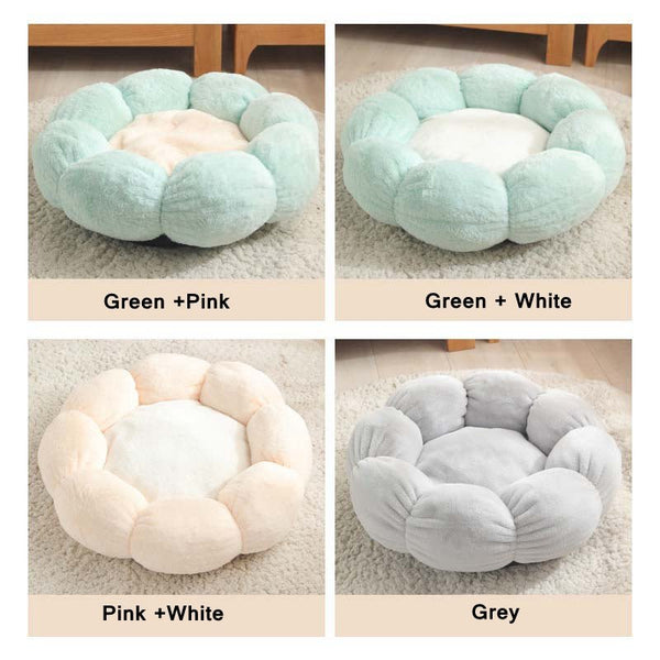 Ready Stock Wholesale & OEM Flower Shape Pet Bed Warm Plush Universal for all seasons | Feisuo Pet