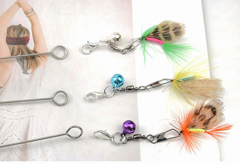 Ready Stock Wholesale & OEM Flying Insects Handmade Cat Stick With Bell - Feisuo Pet