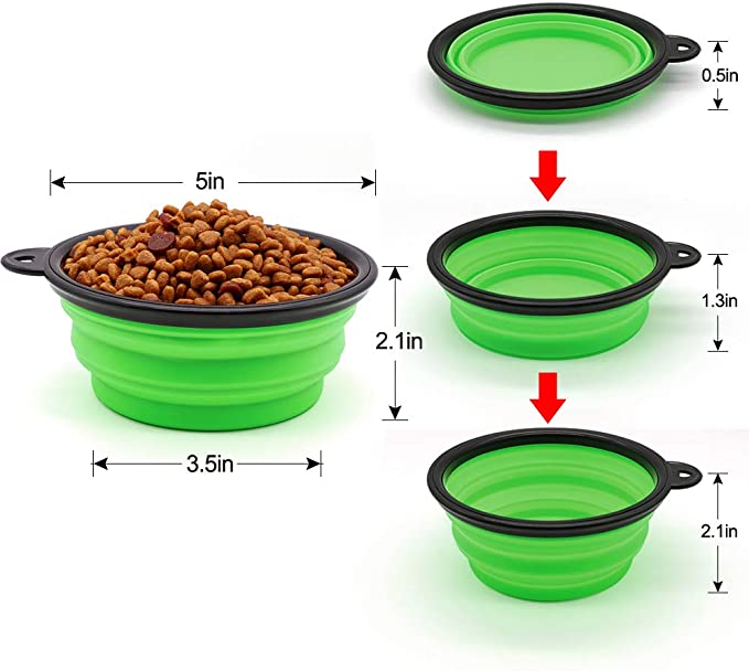 Ready Stock Wholesale & OEM Foldable TPR Pet Bowl With Carabiner - Feisuo Pet