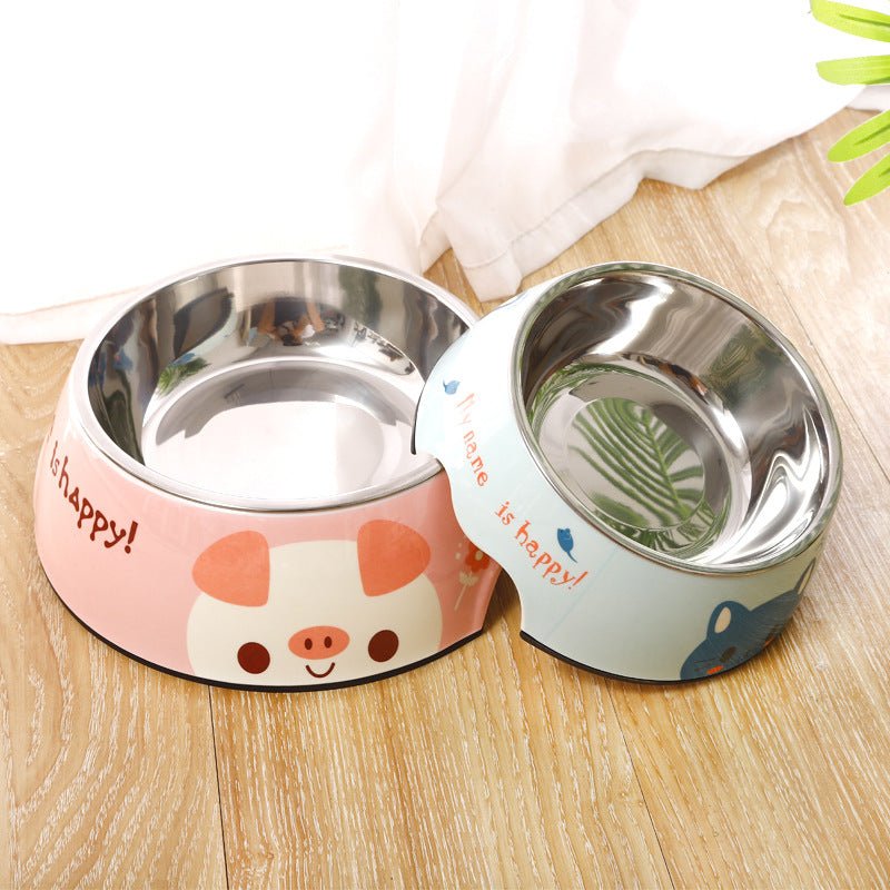 Ready Stock Wholesale & OEM Food Grade A5 Stainless Steel Bowl 5MM Thickness Double Layers Bowl - Feisuo Pet