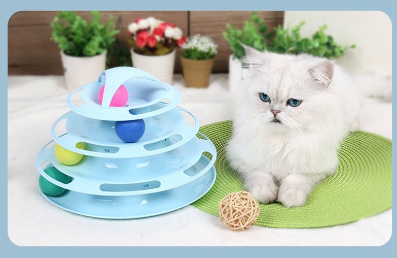 Ready Stock Wholesale & OEM Four-tier Cat Turntable Toy - Feisuo Pet