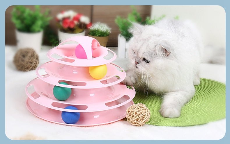 Ready Stock Wholesale & OEM Four-tier Cat Turntable Toy - Feisuo Pet