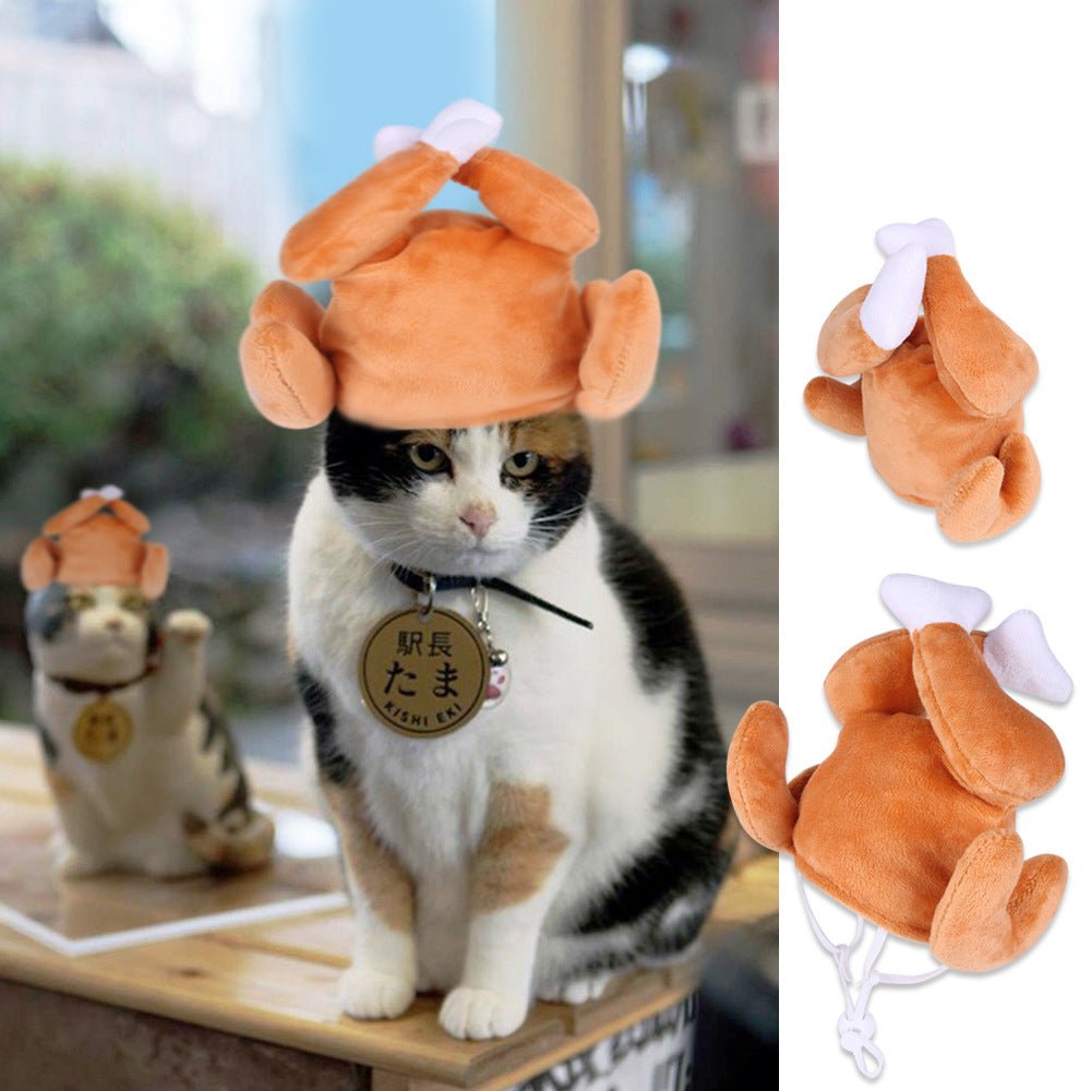 Ready Stock Wholesale & OEM Funny Pet Cosplay Hat Drumstick Dog Cat Cape | Feisuo Pet